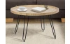 Okrúhly konferenčný stolík Bergheim, svetlý dub
