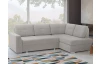 Rohová sedacia súprava Stilo, stredne šedá látka, pravý roh