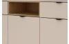 Široká komoda Avola, 180 cm, béžová kašmír/dub cremona