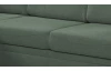 Rohová sedacia súprava Robin, zelená látka, ľavý roh