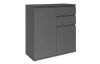 Skrinka s 2 šuplíkmi Brest, 80 cm, antracitová