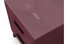Nočný stolík s 2 zásuvkami Joy, tmavo ružová látka