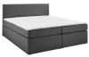 Postel boxspring Aston 160x200 cm, stredne šedá látka