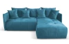 Rohová sedacia súprava Magic, modrá látka
