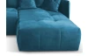 Rohová sedacia súprava Magic, modrá látka