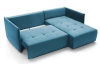 Rohová sedacia súprava Magic, modrá látka
