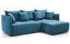 Rohová sedacia súprava Magic, modrá látka