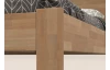 Rohová posteľ so zástenou vľavo Fava L 180x200 cm, prírodný buk