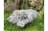 Dekorácia socha Ležiaci buldog 60 cm