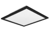 Stropné LED osvetlenie Alpha 29x29 cm, čierne
