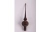 Vianočná ozdoba špica 28 cm, hnedé sklo