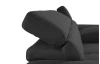 Rohová sedacia súprava Speedway, čierna látka, pravý roh