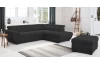 Rohová sedacia súprava Speedway, čierna látka, pravý roh