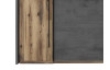 Paspartový rám k šatníkovej skrini Sarnia, tmavý beton