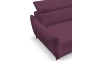 Rohová sedacia súprava Othello, fialová lila látka, pravý roh
