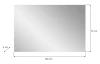 Obdĺžne nástenné zrkadlo Prego 109x72 cm
