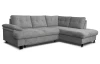 Rohová sedačka Roxy, holubia šedá látka, pravý roh