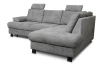 Rohová sedačka Roxy, holubia šedá látka, pravý roh