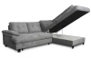 Rohová sedačka Roxy, holubia šedá látka, pravý roh