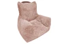Detské kreslo Tobi Plus, ružová štruktúrovaná látka