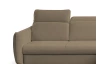 Rohová sedacia súprava Glow, stredne hnedá látka, pravý roh