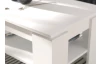 Obdĺžnikový konferenčný stolík Titan, biely