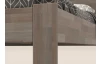 Rohová posteľ so zástenou vľavo Fava L 180x200 cm, šedý buk