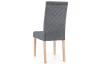 Jedálenská stolička Tempa, šedá látka
