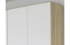 Šatníková skriňa Gamma, dub sonoma/biela