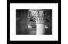Rámovaný obraz Stĺp 30x24 cm, čiernobiely