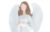 Dekoračná soška Anjel a srdiečko, 25 cm