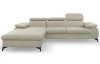 Rohová sedacia súprava Scala, béžová látka, ľavý roh