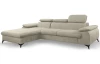 Rohová sedacia súprava Scala, béžová látka, ľavý roh
