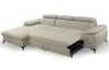 Rohová sedacia súprava Scala, béžová látka, ľavý roh