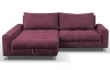 Rohová sedacia súprava Kevin, fialová lila látka, ľavý roh