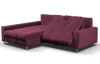 Rohová sedacia súprava Kevin, fialová lila látka, ľavý roh