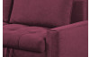 Rohová sedacia súprava Kevin, fialová lila látka, ľavý roh
