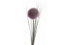 Umelá kvetina Okrasný cesnak 66 cm, fialová