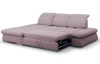 Rohová sedacia súprava Focus, ružová látka, ľavý roh