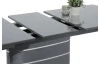 Rozkladací jedálenský stôl Sandra 160x90 cm, šedý lesk