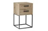 Nočný stolík s 2 zásuvkami Suna, dub artisan