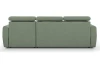 Rohová sedacia súprava Mistic, rákosovo zelená látka