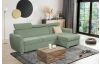 Rohová sedacia súprava Mistic, rákosovo zelená látka