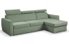 Rohová sedacia súprava Mistic, rákosovo zelená látka