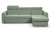 Rohová sedacia súprava Mistic, rákosovo zelená látka