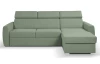 Rohová sedacia súprava Mistic, rákosovo zelená látka
