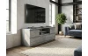 TV skrinka Carlos, šedý beton, šírka 140 cm