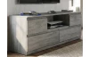 TV skrinka Carlos, šedý beton, šírka 140 cm