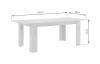 Rozkladací  jedálenský stôl Titan 160x90 cm, biely