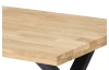 Konferenčný stolík z dubového dreva Chris X, 110x70 cm